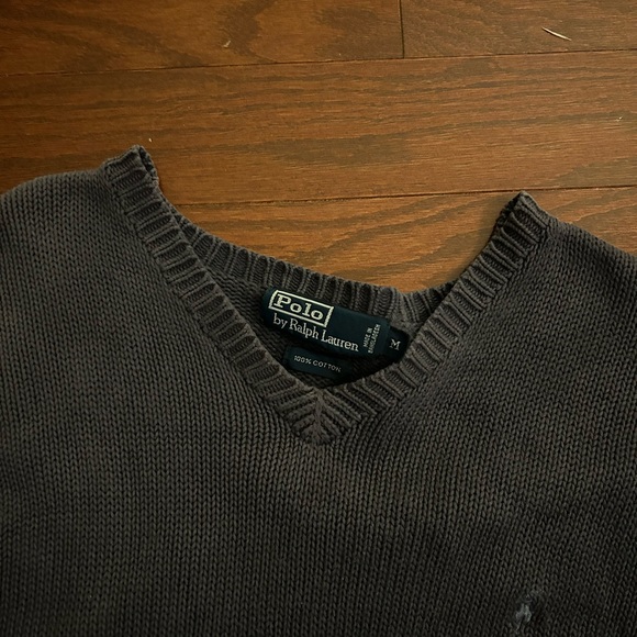 Ralph Lauren Polo charcoal Grey Pullover Sweater Size M - Picture 3 of 3
